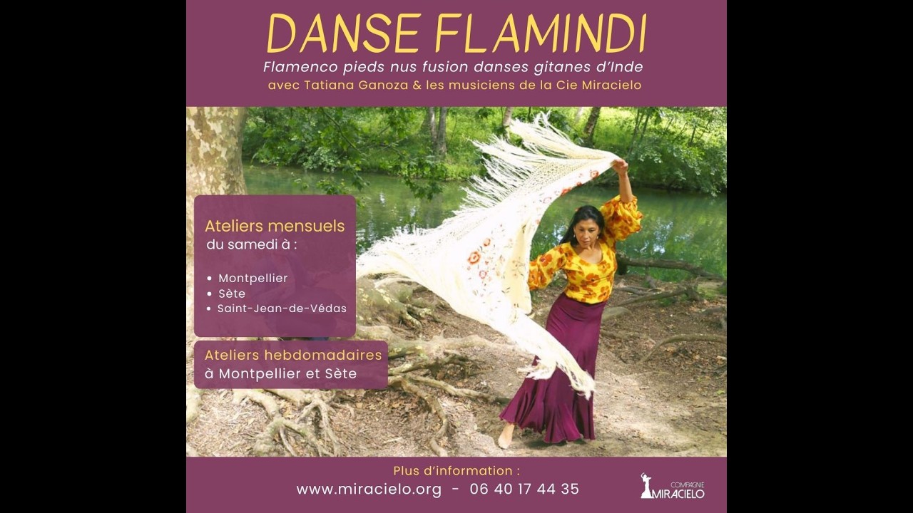 Ateliers de Danse Flamindi (flamenco pieds nus fusion danses gitanes d'Inde) - Saison 2026/2027