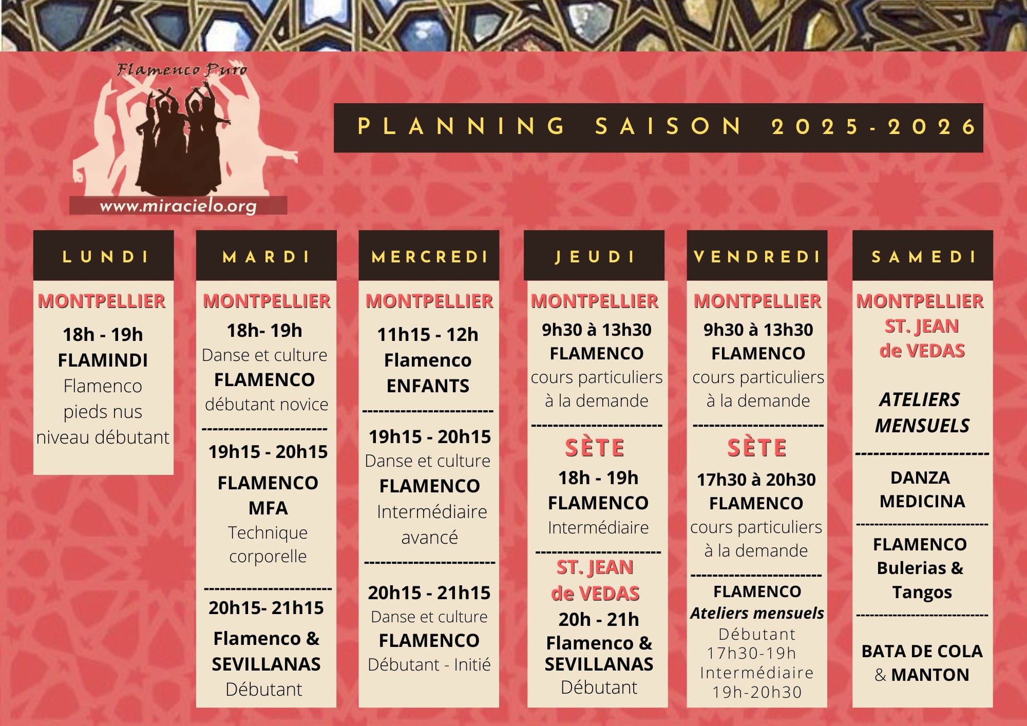 planning rentrée 25-26